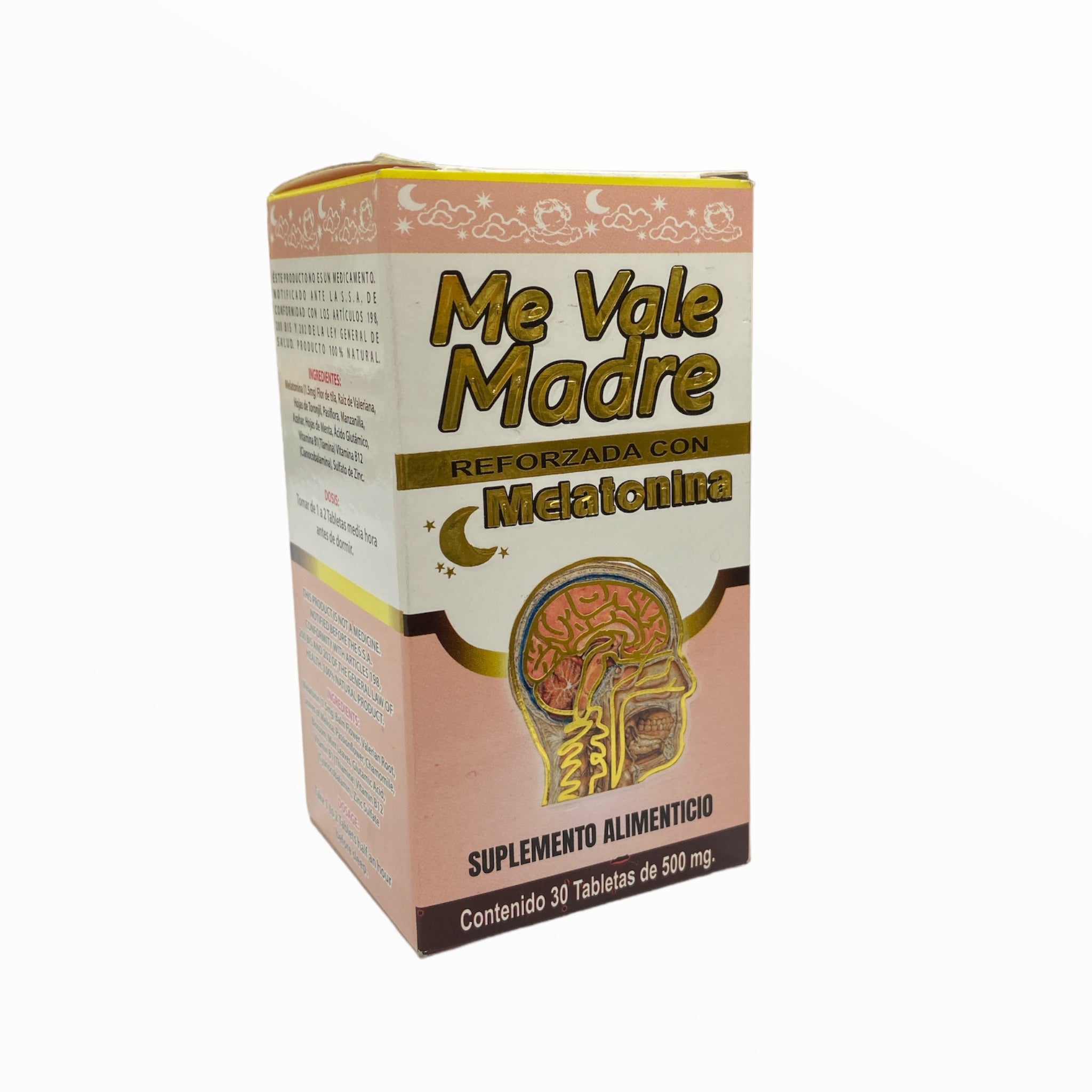 Me Vale Madre con Melatonina 30 tabletas Nutrimed | NatuZem